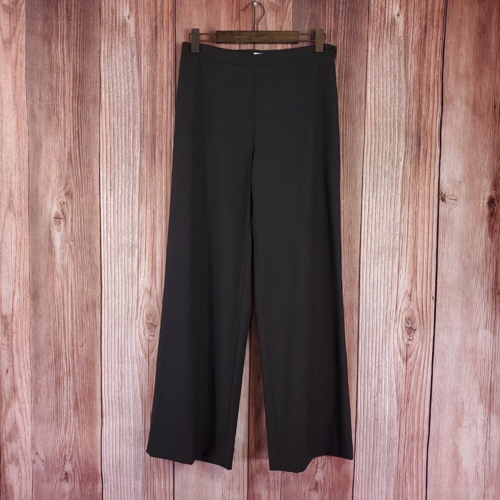 Agnona Womens Size 44 US 8 100% Wool Dress Pants Trousers Italy Made Dark Brown